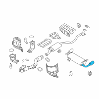 OEM 2011 Nissan Murano DIFFUSER Assembly Exhaust Diagram - 20080-1AA2A