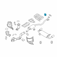 OEM 2009 Nissan Murano Mounting-Exhaust, Rubber Diagram - 20651-AF400