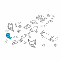 OEM Nissan Three Way Catalyst Converter Diagram - B08A3-1AD0A