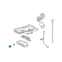 OEM 1995 Lexus SC400 Plug(For Oil Pan Drain) Diagram - 90341-12023