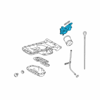 OEM Lexus Bracket Sub-Assy, Oil Filter Diagram - 15609-50140