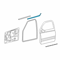 OEM 2003 Dodge Ram 3500 WEATHERSTRIP-Door Belt Diagram - 55275620AC