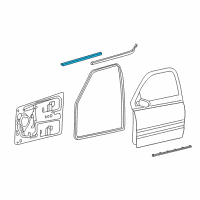 OEM 2007 Dodge Ram 1500 WEATHERSTRIP-Door Belt Diagram - 55276897AF