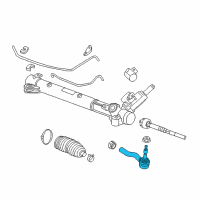 OEM 2015 Cadillac CTS Outer Tie Rod Diagram - 19177443