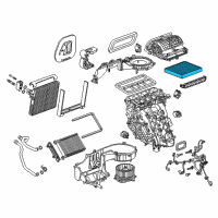 OEM Cadillac Filter Diagram - 23393247