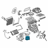 OEM Cadillac XTS Blower Motor Diagram - 84493340