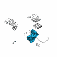 OEM 2007 Lincoln Navigator Lower Tray Diagram - AL1Z-8A080-B