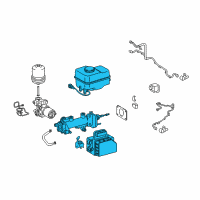 OEM Lexus GX470 Cylinder Sub-Assy, Brake Master Diagram - 47025-60101