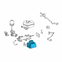 OEM 2007 Lexus GX470 Solenoid, Master Cylinder Diagram - 47217-60021