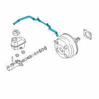 OEM Hyundai Equus Hose Assembly-Brake Booster Vacuum Diagram - 59130-3N500