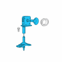 OEM Ram 1500 WINCH-Spare Tire Carrier Diagram - 68230304AB