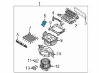 OEM Kia Carnival Intake Door Actuator Diagram - 971621JAA0
