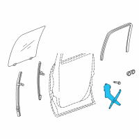 OEM 2005 Dodge Ram 2500 Rear Door Window Regulator Diagram - 55276103AD