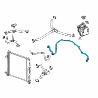 OEM 2018 Chevrolet Camaro Coolant Hose Diagram - 84128556