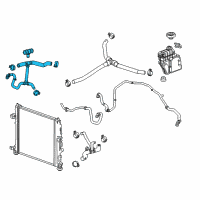 OEM 2019 Chevrolet Camaro Upper Hose Diagram - 84566988