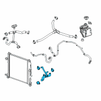 OEM 2021 Chevrolet Camaro Lower Hose Diagram - 84126760