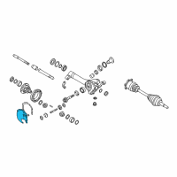 OEM Infiniti Cover-Front, Final Drive Diagram - 38351-EA00A