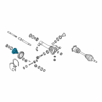 OEM 2005 Nissan Pathfinder Case-Differential Diagram - 38421-EA000