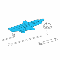 OEM 2018 Toyota Camry Jack Assembly Diagram - 09111-33050