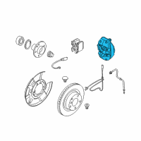 OEM 2010 BMW 135i Brake Caliper Left Diagram - 34-20-6-785-237