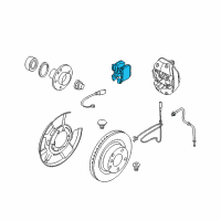 OEM 2010 BMW 128i Disc Brake Pad Set Rear Diagram - 34-21-6-791-421