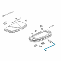OEM Acura Cable, Roof Cover Opener Diagram - 74842-SL0-T01