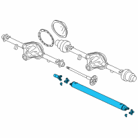 OEM 2022 Chevrolet Express 2500 Drive Shaft Assembly Diagram - 84309107