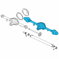 OEM 2022 GMC Savana 2500 Axle Assembly Diagram - 85532489