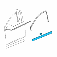 OEM Cadillac SRX Lower Molding Diagram - 15929259