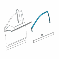 OEM 2011 Cadillac SRX Reveal Molding Diagram - 20943557