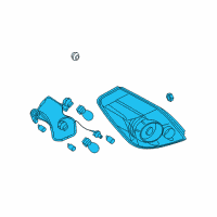 OEM Nissan Altima Lamp Assembly-Rear Combination, LH Diagram - 26555-JB100