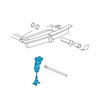 OEM 2011 GMC Sierra 3500 HD HOIST ASM-SPA WHL Diagram - 84455474