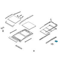 OEM Hyundai Santa Fe XL Motor Assembly-PANORAMAROOF(Roller) Diagram - 81631-B8550