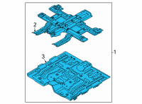 OEM Kia Niro EV Panel Assembly-Floor, Ctr Diagram - 65100Q4000