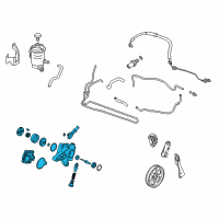 OEM 2012 Honda Crosstour Pump Sub-Assembly, Power Steering Diagram - 56110-R70-A12