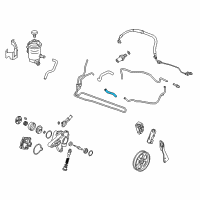 OEM Honda Accord Crosstour Hose, Power Steering Oil Cooler Diagram - 53732-TA0-A01