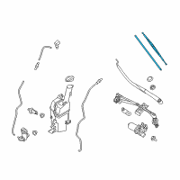 OEM 2020 Kia K900 26" WIPER Blade Driver Diagram - 00009ADU26UKA