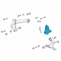 OEM Cadillac XTS Knuckle, Steering (W/ Hub) (Repair) Diagram - 22812744
