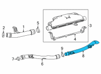 OEM 2022 Toyota Mirai Exhaust Pipe Diagram - 17DB3-77070