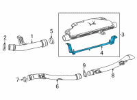 OEM 2022 Toyota Mirai Muffler Mount Bracket Diagram - 17DB8-77020