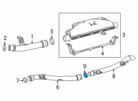 OEM Toyota Air Outlet Clamp Diagram - 90460-60006