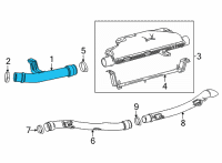 OEM 2021 Toyota Mirai Front Pipe Grommet Diagram - 17DB1-77040