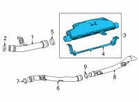 OEM 2022 Toyota Mirai Muffler Diagram - 17DB0-77040
