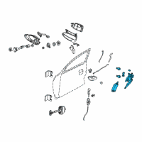 OEM Pontiac GTO Lock Assembly Diagram - 92187610