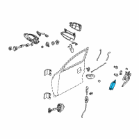 OEM 2005 Pontiac GTO Door Lock Actuator Assembly Diagram - 90493702