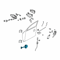 OEM Pontiac GTO Check Asm-Front Side Door Diagram - 92103050