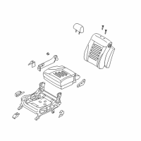 OEM Kia Amanti Heater-Front Seat Cushion Diagram - 881903F800