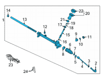 OEM 2021 Kia Seltos Gear Assy-Steering Diagram - 56500Q5000