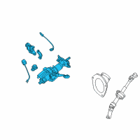 OEM Toyota Sienna Steering Column Diagram - 45200-08040