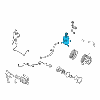 OEM Hyundai Reservoir Assembly-Power Steering Diagram - 57150-3J000